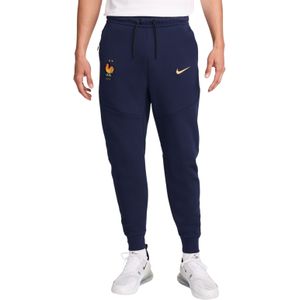 Nike Frankrijk Tech Fleece Joggingbroek 2024-2026 Donkerblauw Goud