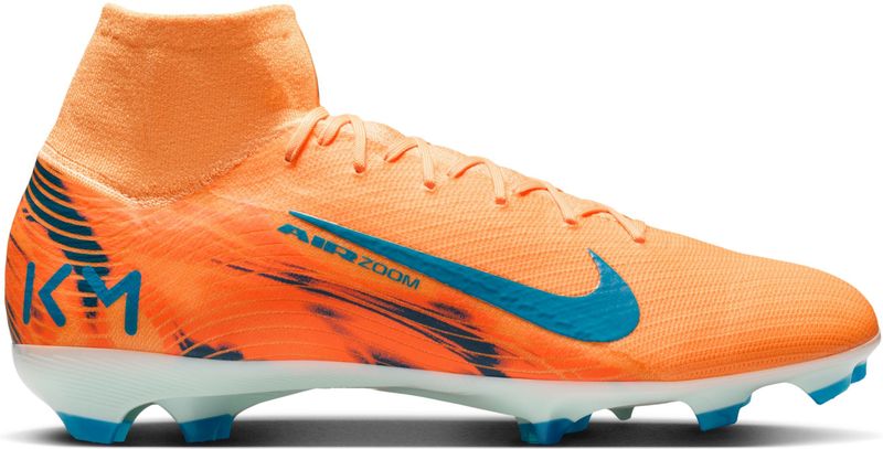 Nike - Zoom Mercurial Superfly 10 Mbappé Pro - Gras Voetbalschoenen - Lichtoranje Turquoise