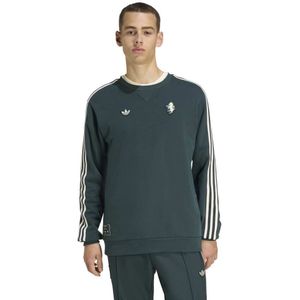 adidas - Juventus Terrace Icons Crew Sweater - Donkergroen - Wit