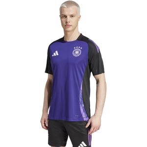 adidas Duitsland Trainingsshirt 2024-2026 Paars Zwart Wit