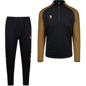 Robey Performance Half-Zip Trainingspak Kids Zwart Goud