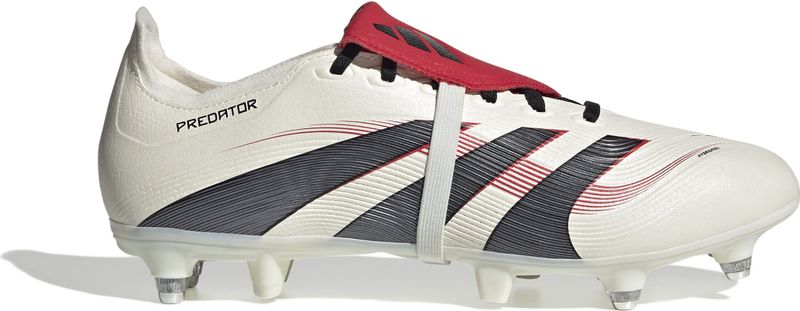 adidas Predator League FT IJzeren-Nop Voetbalschoenen (SG) Wit Zwart Rood