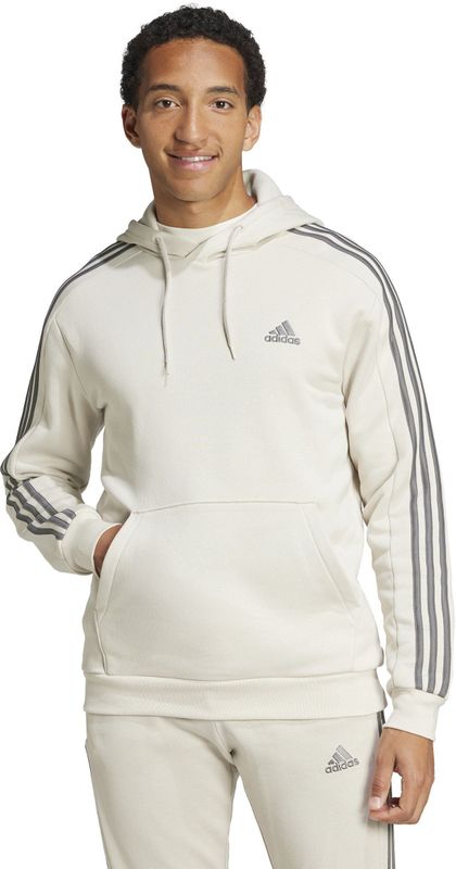 adidas - City Escape - Hoodie - Beige Donkergrijs - Fleece Materiaal