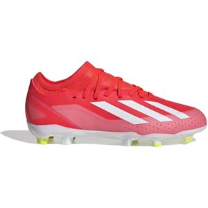 adidas X Crazyfast League Gras Voetbalschoenen (FG) Kids Felrood Wit Geel