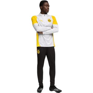 PUMA Borussia Dortmund Trainingspak 1/4-Zip 2025-2026 Zilver Geel