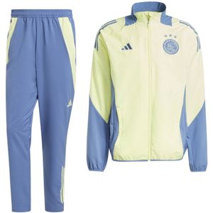 adidas Ajax Presentatie Trainingspak Full-Zip 2024-2025 Geel Blauw