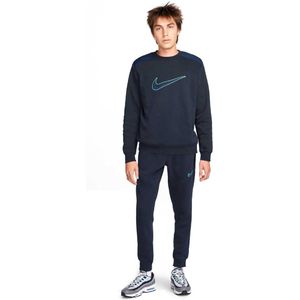 Nike Sportswear Fleece Trainingspak Crew Donkerblauw