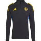 adidas - Manchester United Trainingstrui 1/4-Zip - Kids - Zwart Blauw Geel