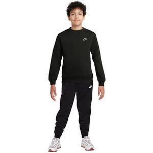 Nike Sportswear Club Fleece Crew Trainingspak Kids Zwart Wit