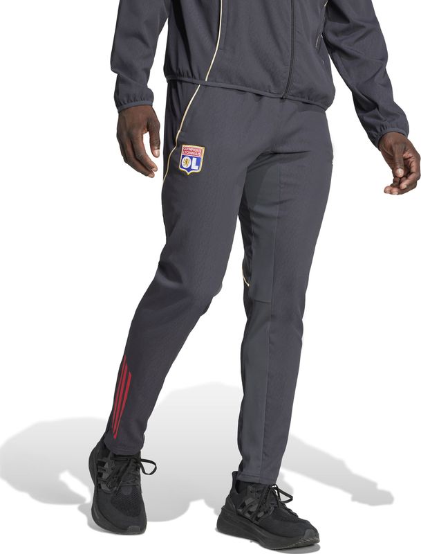 adidas - Olympique Lyon Presentation Track Pants - Grey - Gerecycled Polyester
