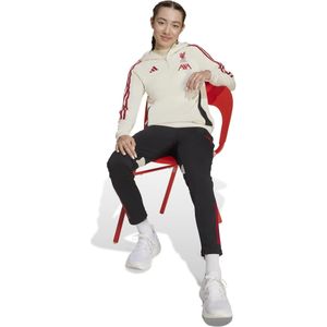 adidas Liverpool Track Trainingspak Hooded 2025-2026 Kids Wit Zwart Rood