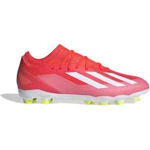 adidas X Crazyfast League Gras / Kunstgras Voetbalschoenen (MG) Felrood Wit Geel