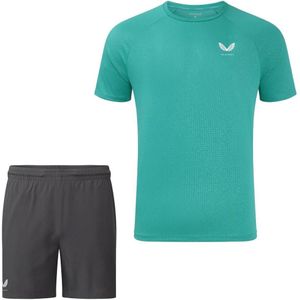 Castore Printed Stretch Zomerset Turquoise Donkergrijs Wit