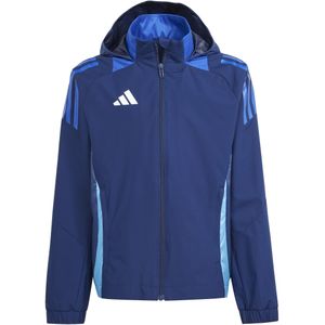 adidas Tiro 24 Competition Allweather Jas Kids Donkerblauw