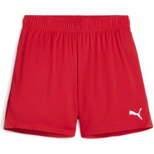 PUMA teamGOAL Voetbalbroekje Dames - Rood Wit - 100% Gerecycled Polyester