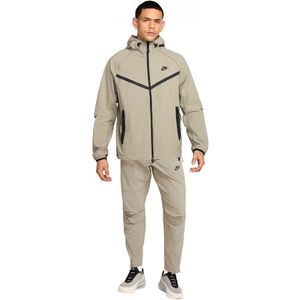 Nike Tech Sportswear Windrunner Trainingspak Full-Zip Woven Lichtbruin Grijsgroen Zwart