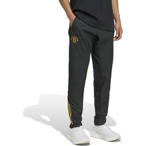adidas - Manchester United Presentatie Trainingsbroek - Zwart Blauw Geel - 2025-2026