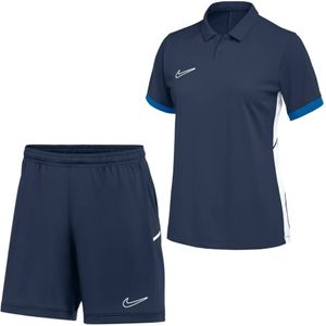 Nike Academy 25 Polo Trainingsset Dames Donkerblauw
