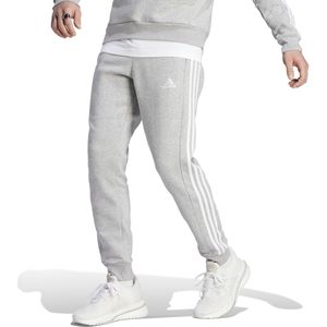 adidas Essentials Fleece Joggingbroek Lichtgrijs Wit