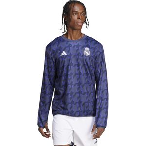 adidas Real Madrid Pre-Match Warm Trainingstrui 2023-2024 Donkerblauw Paars