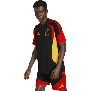adidas België Polo 2026-2028 Zwart Geel Rood