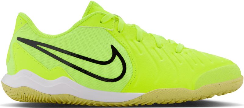 Nike Tiempo Legend 10 Academy Zaalvoetbalschoenen (IN) Kids Neongeel Zwart Oranje