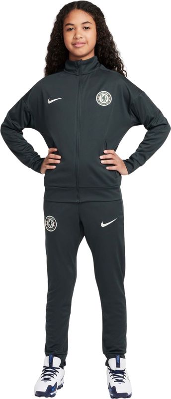 Nike - Chelsea Academy Pro - Trainingspak - Donkergroen Wit - Kids