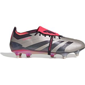 adidas Predator Elite FT IJzeren-Nop Voetbalschoenen (SG) Zilver Zwart Roze