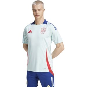 adidas Spanje Trainingsshirt 2024-2026 Lichtblauw Donkerblauw Rood