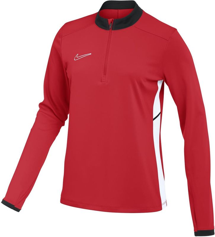 Nike - Academy 25 - Trainingstrui - Rood Zwart Wit - 100% Polyester, Dri-FIT