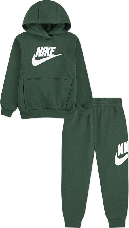 Nike - Club Fleece - Trainingspak - Donkergroen Wit - Peuters