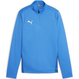 PUMA teamGOAL Trainingstrui 1/4-Zip Kids Blauw Wit