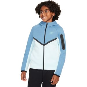 Nike Tech Fleece Sportswear Vest Kids Blauw Lichtblauw Zwart