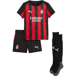 Puma - AC Milan Mini Thuis Set - Rood & Zwart - 100% Gerecycled Materiaal