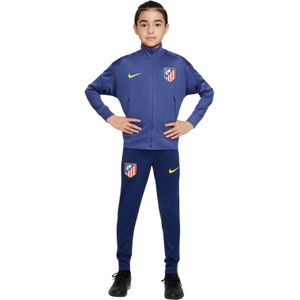 Nike Atletico Madrid Strike Trainingspak Full-Zip 2025-2026 Kids Donkerpaars Donkerblauw Felgeel