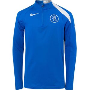 Nike - Chelsea Strike - Trainingstrui - Blauw Wit - 1/4-Zip - Kids