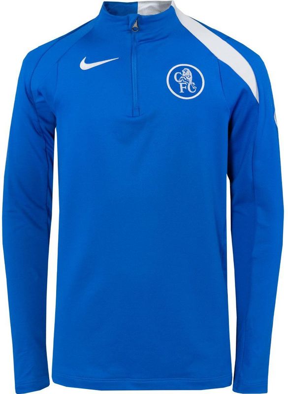 Nike - Chelsea Strike - Trainingstrui - Blauw Wit - 1/4-Zip - Kids