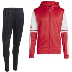 adidas Squadra 25 Hooded Trainingspak Full-Zip Rood Zwart Wit