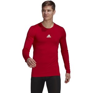 adidas - Techfit Long Sleeve Top - Compressieshirt Rood Rood