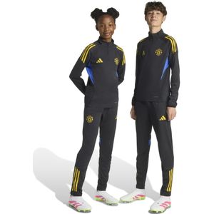 adidas Manchester United Trainingspak 1/4-Zip 2025-2026 Kids Zwart Blauw Geel