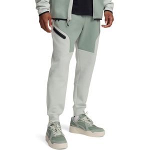 Under Armour Unstoppable Fleece Joggingbroek Grijs Mintgroen Zwart