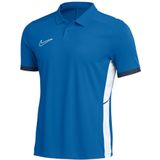 Nike - Academy 25 - Polo - Donkerblauw/Wit - 100% Polyester, Dri-FIT