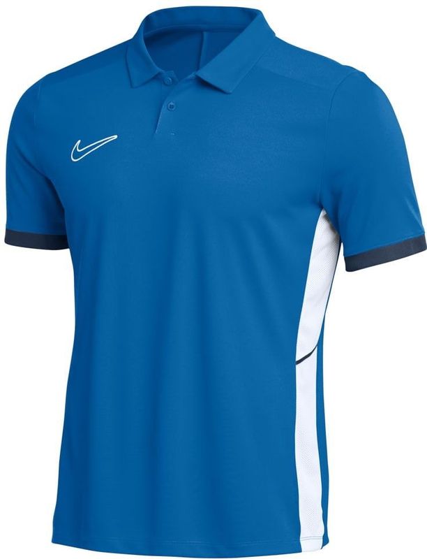 Nike - Academy 25 - Polo - Donkerblauw/Wit - 100% Polyester, Dri-FIT