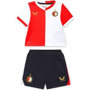 Castore - Feyenoord 2025/2026 - Thuis Baby Kit - Rood/Wit - Ademend Mesh