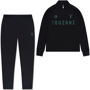 Touzani Platinum Bekko Trainingspak 1/4-Zip Kids Zwart Groen