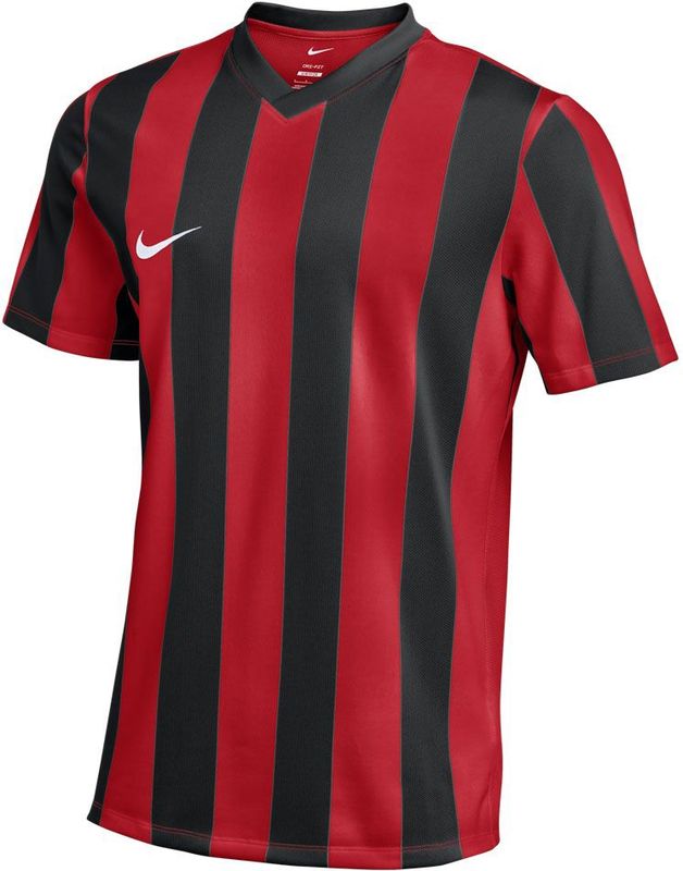 Nike - Striped Division V - Voetbalshirt - Rood Zwart