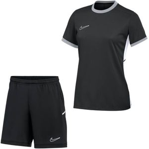 Nike Academy 25 Trainingsset Dames Zwart Grijs Wit