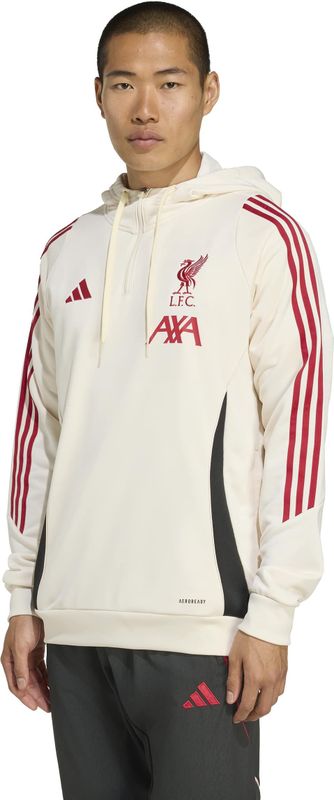 adidas - Liverpool Track Hoodie - Wit - Trainingssweater