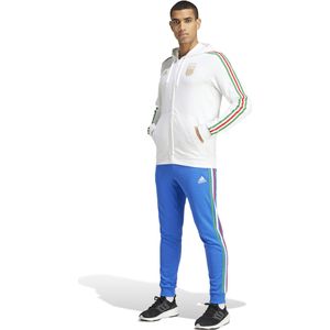 adidas Itali�ë DNA Trainingspak Full-Zip Hooded 2024-2026 Wit Blauw Goud