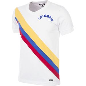 COPA Colombia 1973 Retro Voetbalshirt Wit Geel Blauw Rood